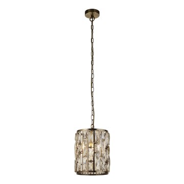 Searchlight - Chandelier on a chain BIJOU 1xE27/60W/230V d. 22 cm brass