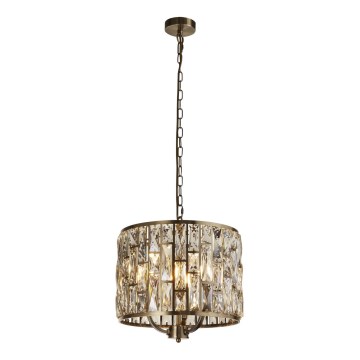Searchlight - Chandelier on a chain BIJOU 3xE14/60W/230V d. 38 cm brass