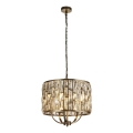 Searchlight - Chandelier on a chain BIJOU 5xE14/60W/230V d. 44 cm brass