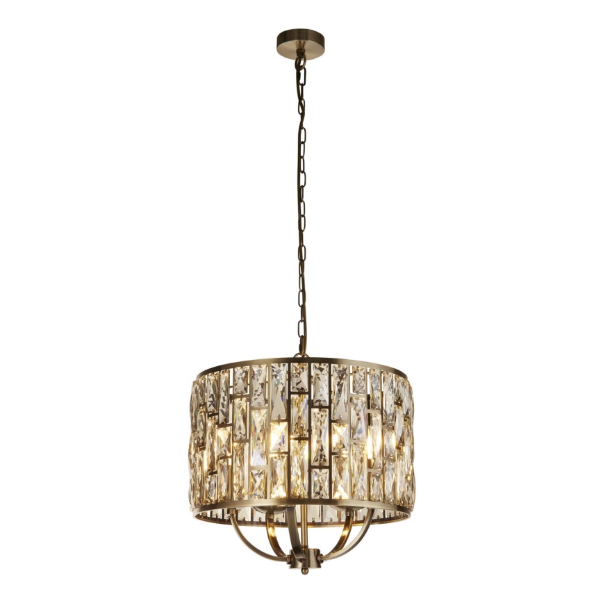 Searchlight - Chandelier on a chain BIJOU 5xE14/60W/230V d. 44 cm brass