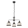 Searchlight - Chandelier on a chain BISTRO 3xE27/60W/230V black
