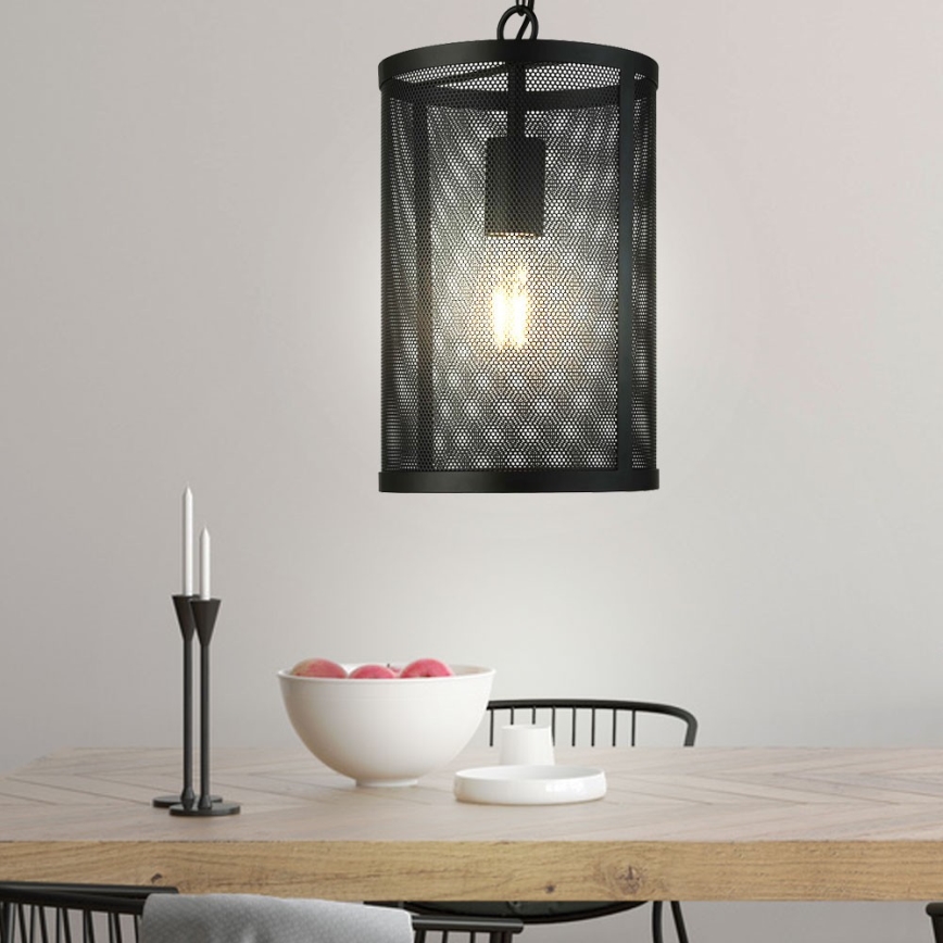 Searchlight - Chandelier on a chain FISHNET 1xE27/60W/230V black