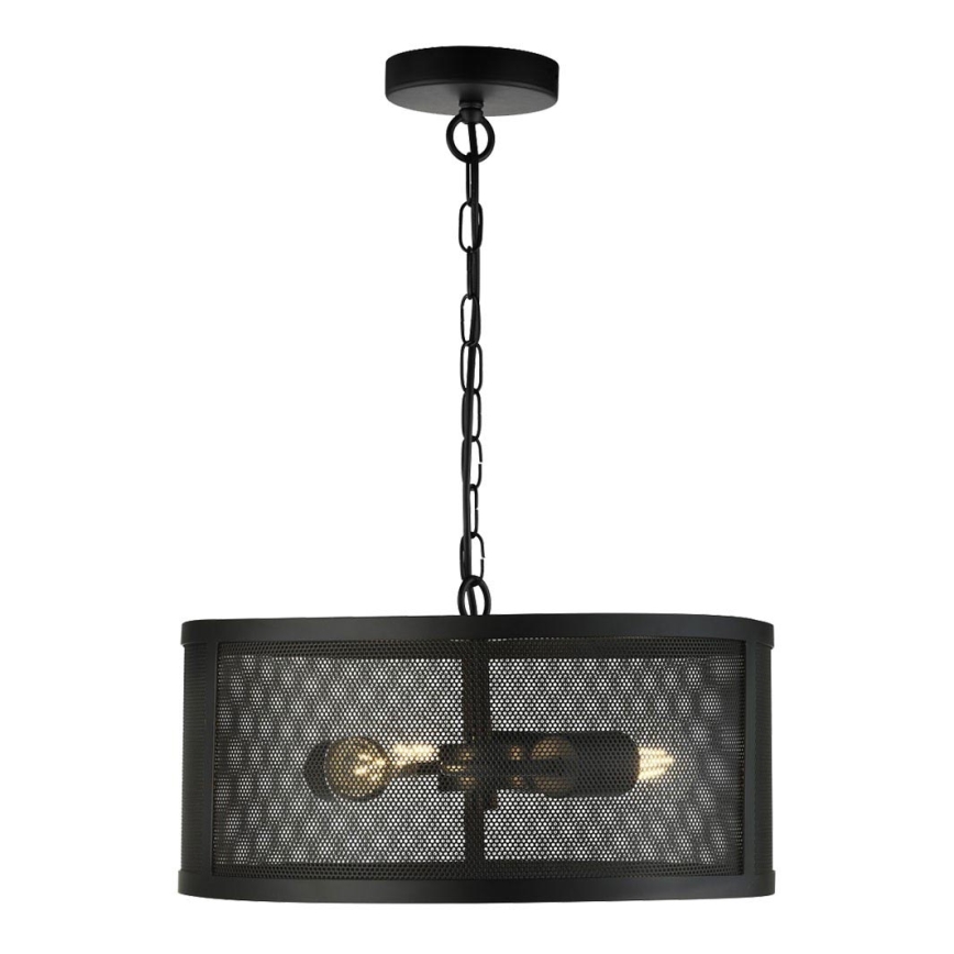 Searchlight - Chandelier on a chain FISHNET 3xE27/60W/230V black