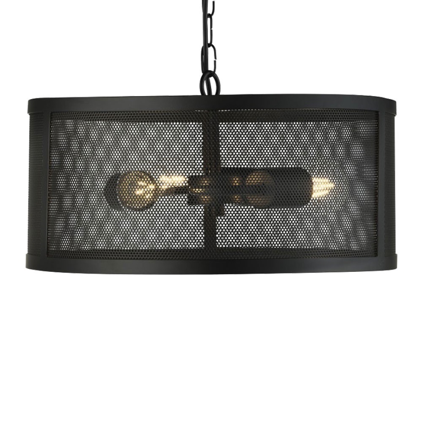 Searchlight - Chandelier on a chain FISHNET 3xE27/60W/230V black