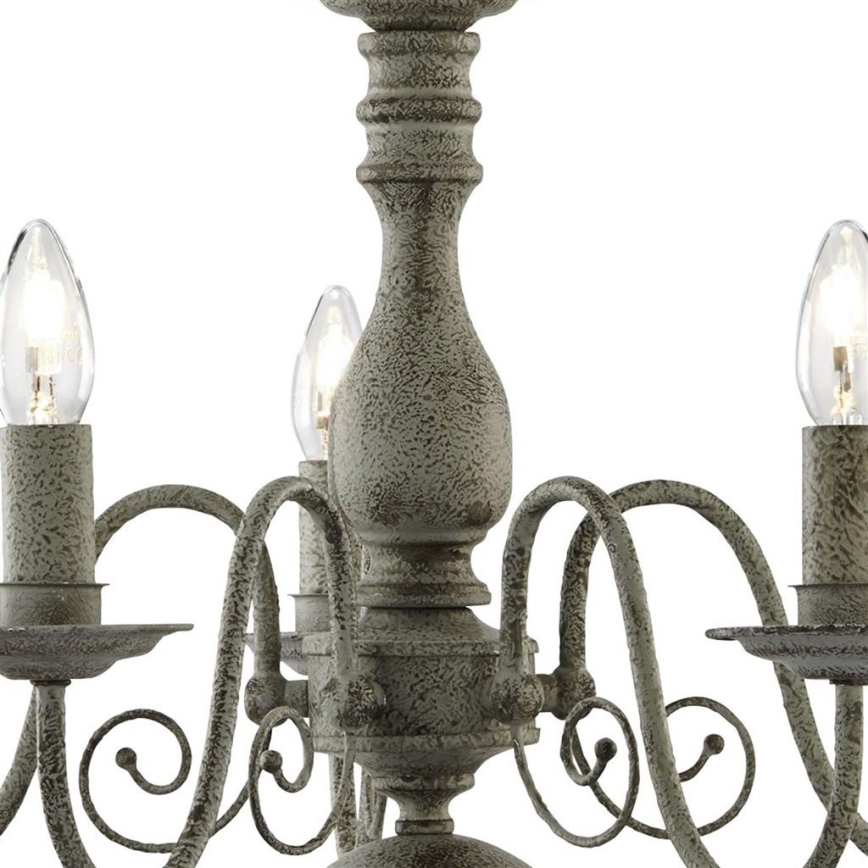 Searchlight - Chandelier on a chain GREYTHORNE 5xE14/40W/230V