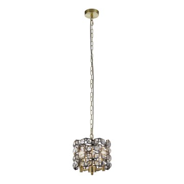 Searchlight - Chandelier on a chain IRIS 2xE14/60W/230V d. 25 cm brass