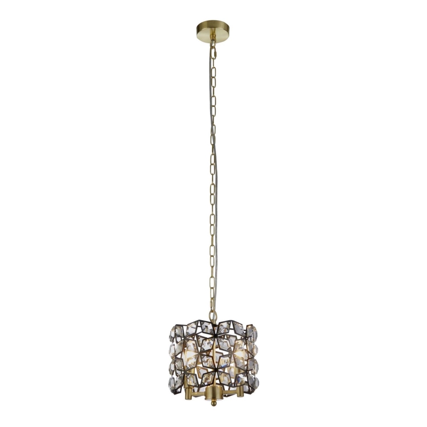Searchlight - Chandelier on a chain IRIS 2xE14/60W/230V d. 25 cm brass