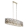 Searchlight - Chandelier on a chain IRIS 6xE14/60W/230V 100x30 cm brass