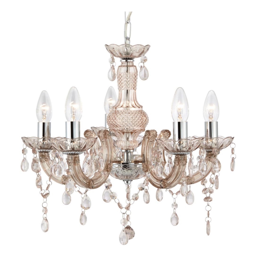 Searchlight - Chandelier on a chain MARIE 5xE14/40W/230V