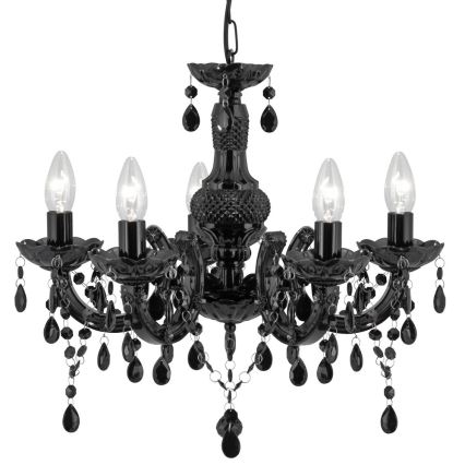 Searchlight - Chandelier on a chain MARIE 5xE14/40W/230V