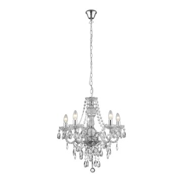 Searchlight - Chandelier on a chain MARIE 5xE14/40W/230V