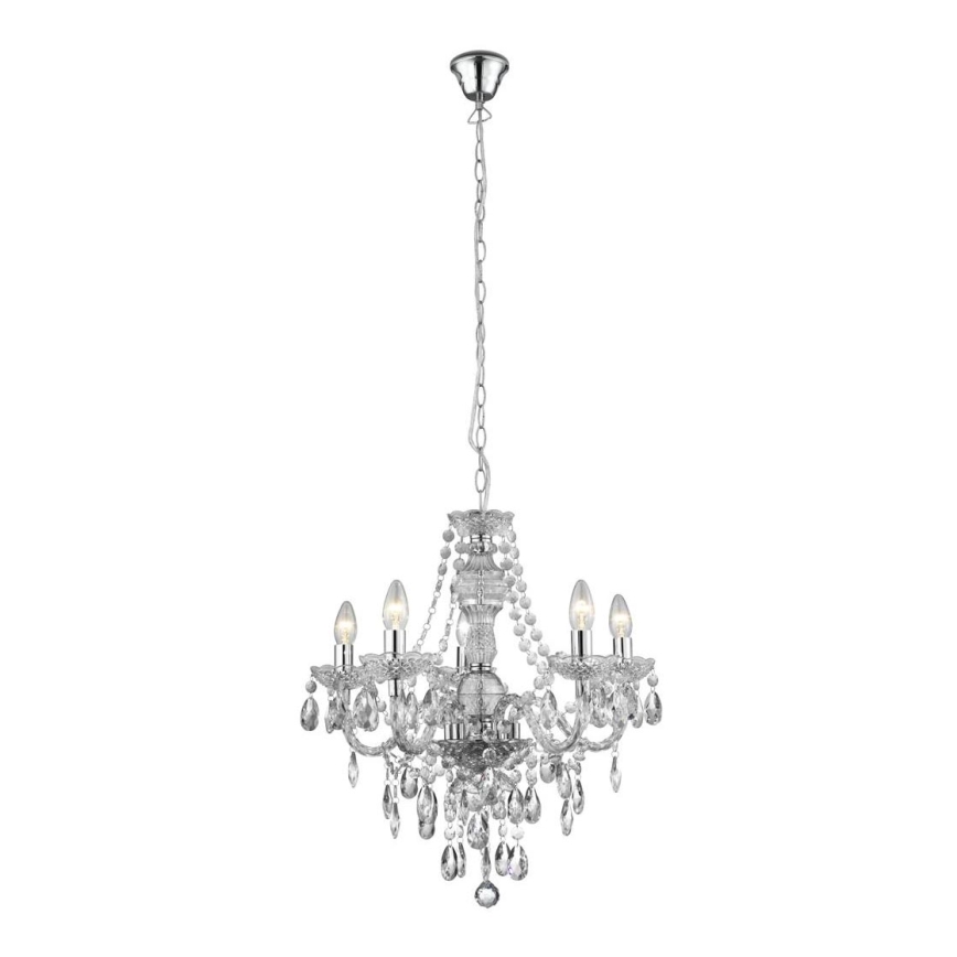 Searchlight - Chandelier on a chain MARIE 5xE14/40W/230V