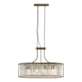 Searchlight - Chandelier on a chain VICTORIA 5xE27/60W/230V brass