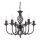 Searchlight - Chandelier on a chain ZANZIBAR 6xE14/60W/230V black