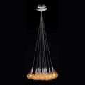Searchlight - Chandelier on a string 10xG4/20W/230V gold