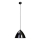 Searchlight  - Chandelier on a string 1xE27/60W/230V black