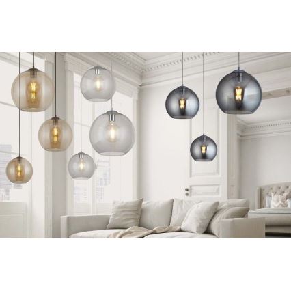Searchlight - Chandelier on a string BALL 1xE27/60W/230V black