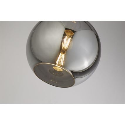 Searchlight - Chandelier on a string BALL 1xE27/60W/230V black