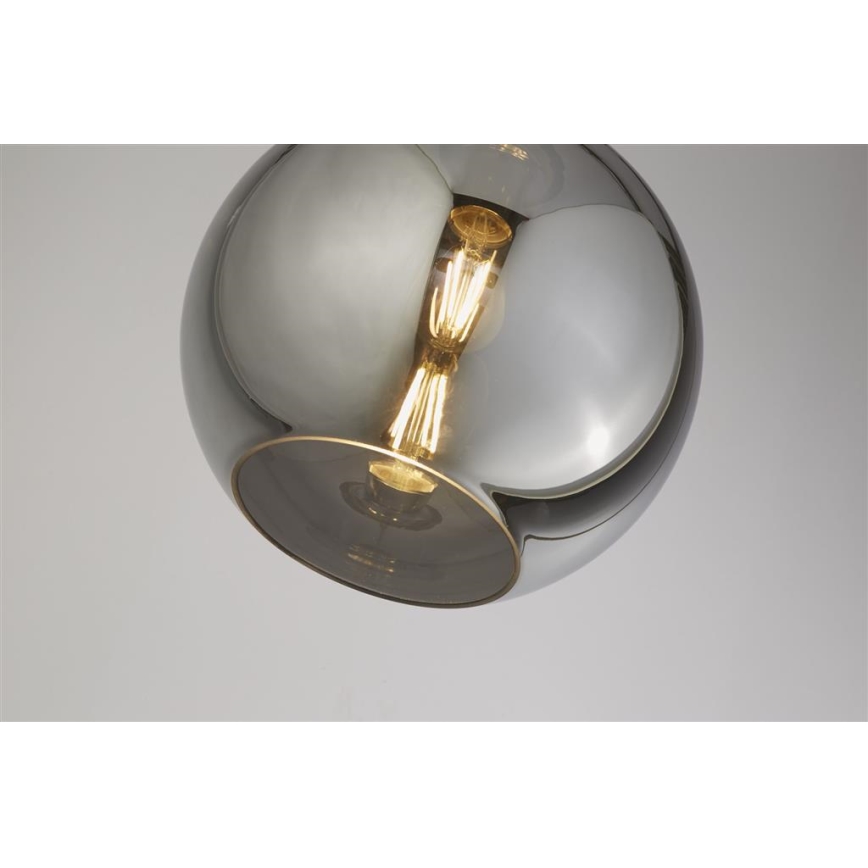 Searchlight - Chandelier on a string BALL 1xE27/60W/230V black
