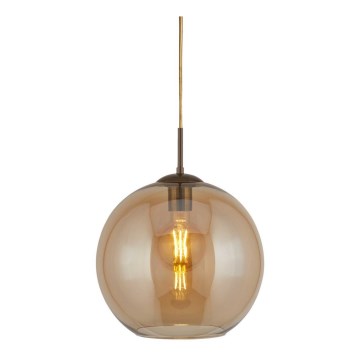 Searchlight - Chandelier on a string BALL 1xE27/60W/230V brown