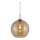 Searchlight - Chandelier on a string BALL 1xE27/60W/230V brown