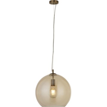 Searchlight - Chandelier on a string BALLS 1xE27/60W/230V brass