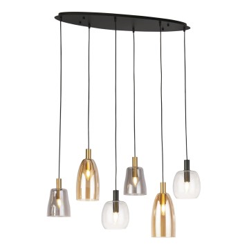 Searchlight - Chandelier on a string DIVINE 6xE14/60W/230V
