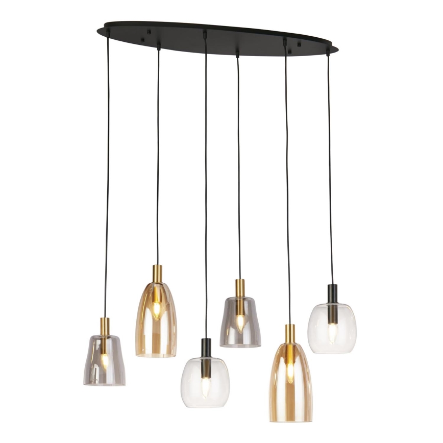 Searchlight - Chandelier on a string DIVINE 6xE14/60W/230V