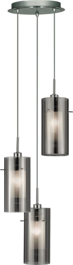 Searchlight - Chandelier on a string DUO 3xE14/60W/230V anthracite