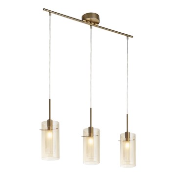 Searchlight - Chandelier on a string DUO 3xE14/60W/230V brass