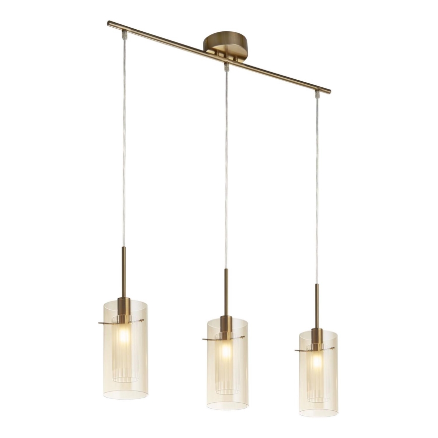 Searchlight - Chandelier on a string DUO 3xE14/60W/230V brass