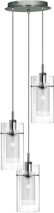 Searchlight - Chandelier on a string DUO 3xE14/60W/230V matte chrome