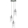 Searchlight - Chandelier on a string DUO 3xE14/60W/230V matte chrome
