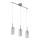 Searchlight - Chandelier on a string DUO 3xE14/60W/230V shiny chrome