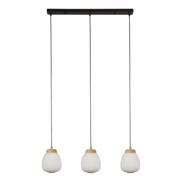 Searchlight - Chandelier on a string ELLA 3xE14/7W/230V beech