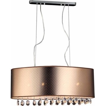 Searchlight - Chandelier on a string MOTAN 4xE14/40W/230V copper