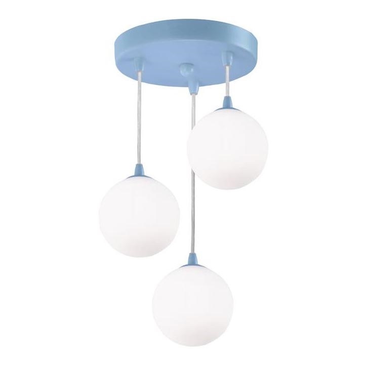 Searchlight - Chandelier on a string NOVELTY 3xG9/33W/230V blue