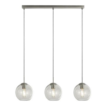 Searchlight - Chandelier on a string PENDANT 3xE27/40W/230V matte chrome