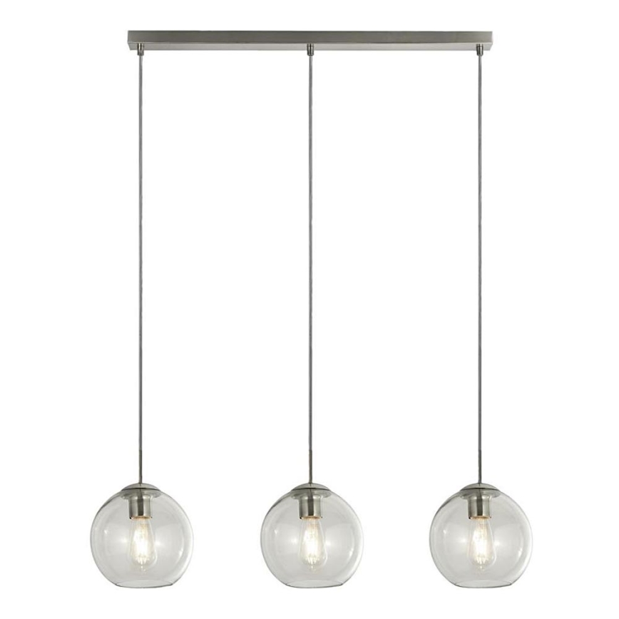 Searchlight - Chandelier on a string PENDANT 3xE27/40W/230V matte chrome