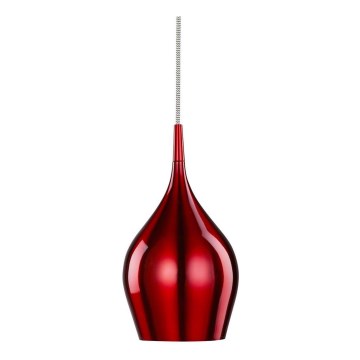 Searchlight - Chandelier on a string VIBRANT 1xE14/60W/230V red