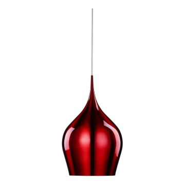 Searchlight - Chandelier on a string VIBRANT 1xE27/60W/230V red