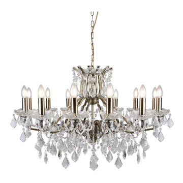 Searchlight - Crystal chain chandelier  PARIS 12xE14/40W/230V