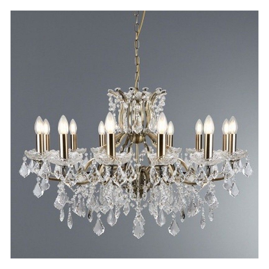 Searchlight - Crystal chain chandelier  PARIS 12xE14/40W/230V