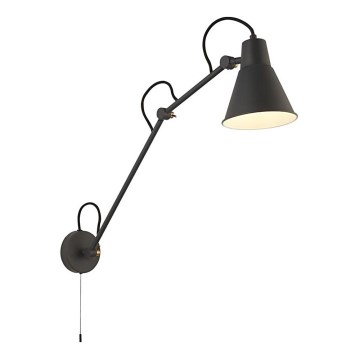 Searchlight - Dimmable wall lamp SWING ARM 1xE27/20W/230V anthracite