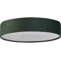 Searchlight - DRUM Ceiling Light 3xE27/60W/230V Green