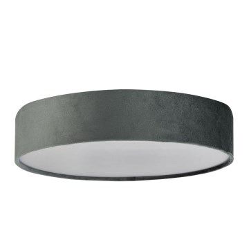 Searchlight - DRUM ceiling light 3xE27/60W/230V grey