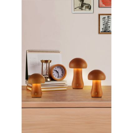 Searchlight - Set of 3 MUSHROOM LED Desk Lamps, 1.1W/5V, 800 mAh