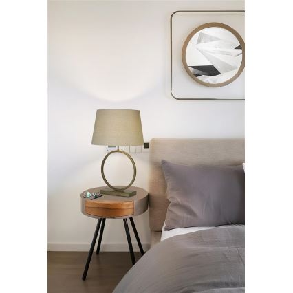 Searchlight - Table lamp ELEGANT 1xE27/60W/230V cream