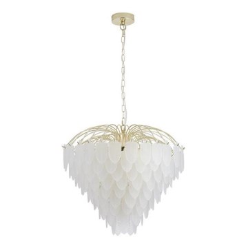 Searchlight - FEATHER chain-hung chandelier 10xE14/60W/230V