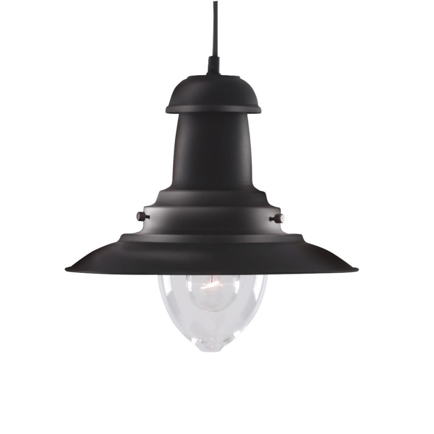 Searchlight - FISHERMAN Cable-Hung Pendant Light 1xE27/60W/230V Black